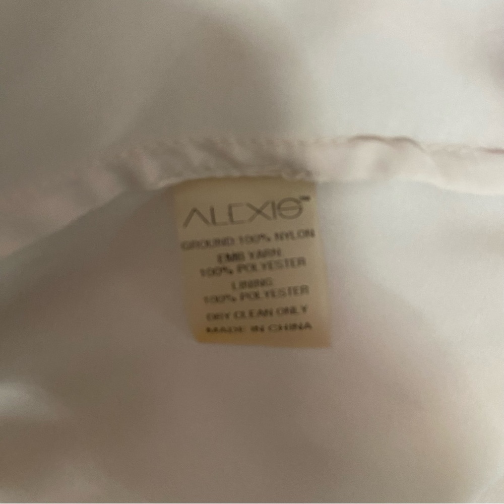 Alexis Adeline Embroidered Floral Short Dress in Ivory Garden - Picture 10 of 10